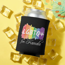 Porta-lata LGBTQ para a Eleição do Orgulho gay Kamala Rainbow