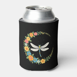 Porta-lata Libélula Boho Lua Crescente Símbolo de Paz Hippie 