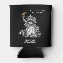 Porta-lata Liberty Raccoon 250 Years San Francisco Pride
