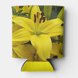 Porta-lata Lily Floral Amarela Asiática Fria Fria Fria Mais F