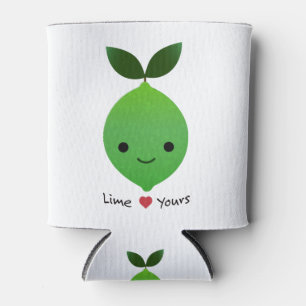 Porta-lata Limão bonito e engraçado seu Limão Kawaii