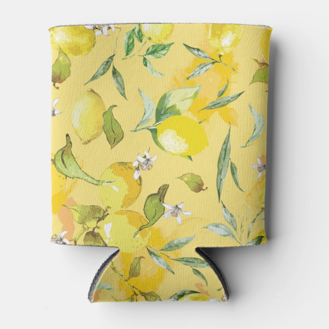 Porta-lata Limão de aquarela IV (Frente)