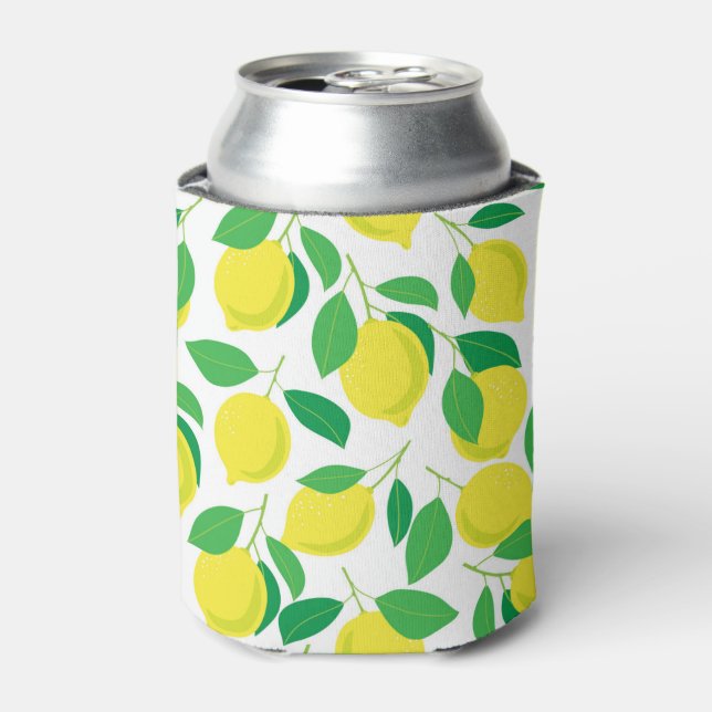 Porta-lata Limões e padrão das folhas (Can Front)