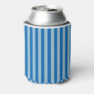 Porta-lata Limonada Azul Elétrica e Listras Verticais Azuis-c