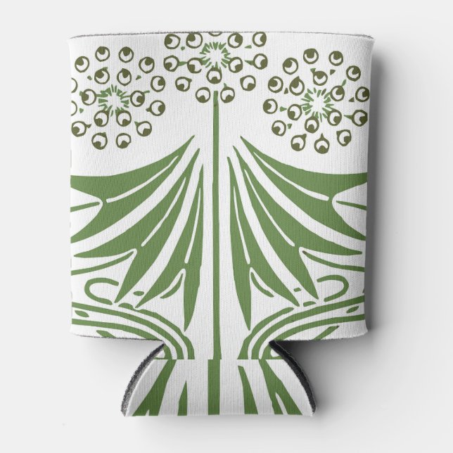 Porta-lata Linda ilustração de vintage. (Frente)