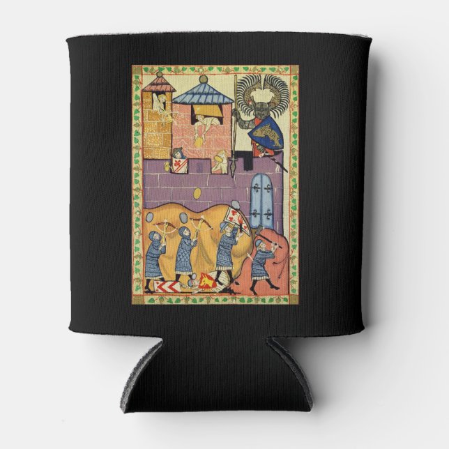 Porta-lata Lingando Rochas, Codex Manesse do século 14 (Frente)