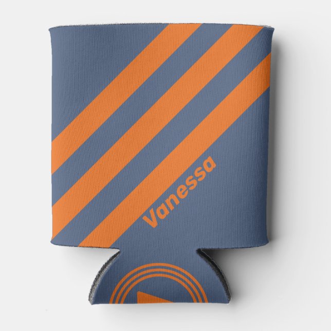 Porta-lata Linha Costeira Retroativa 3 Faixa com Nome (Frente)