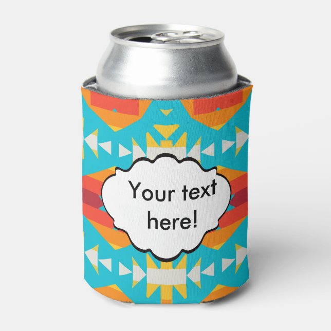 Porta-lata Linhas de formas tribais (Can Front)