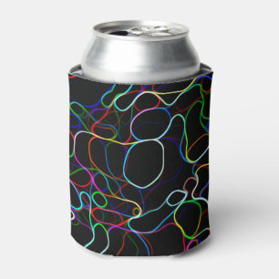 Porta-lata Linhas de multicor neon
