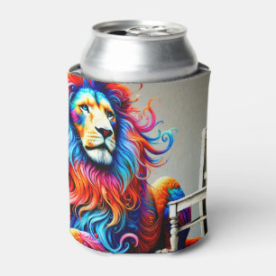 Porta-lata Lion Art