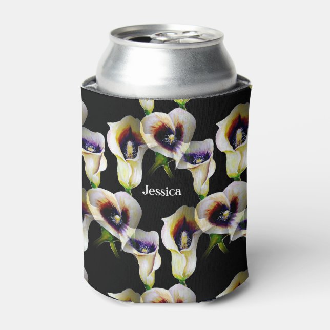 Porta-lata Lírios Calla de Arum de Sublime Watercolor (Can Front)