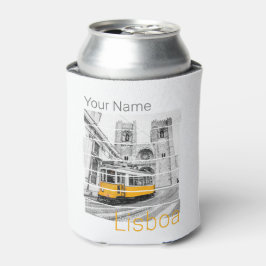 Porta-lata Lisboa Portugal Vintage Holiday Tram Souvenir