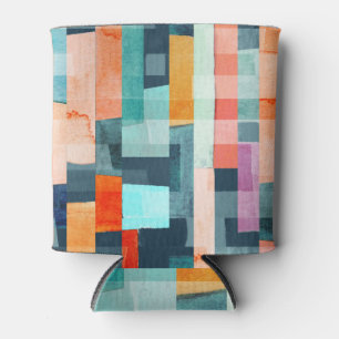 Porta-lata Listras geométricas multicolores, padrão de tendên