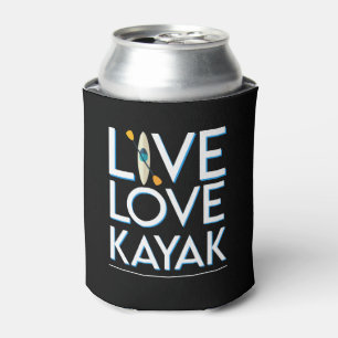 Porta-lata Live Love Kayak Kayaking Design Incrível