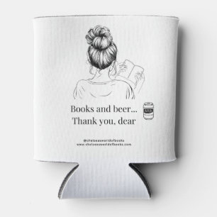 Porta-lata Livros e Cerveja - Cerveja Koozie