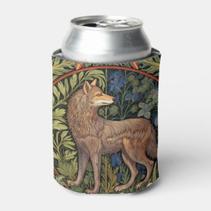 Porta-lata Lobo na floresta art nouveau