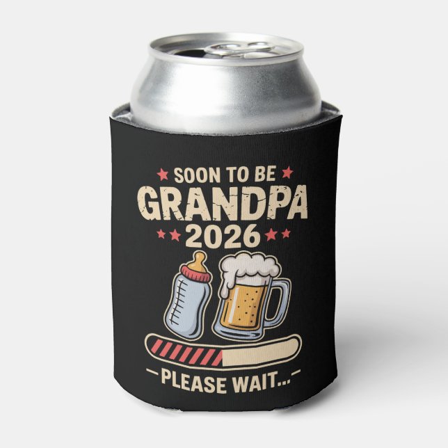 Porta-lata Logo a Ser Avô Est 2026 Anúncio de Bebê (Can Front)