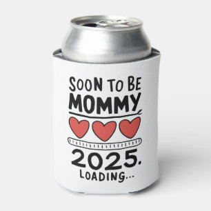 Porta-lata Logo Mãe 2025 Mamãe Carregando Promovida a Mamãe