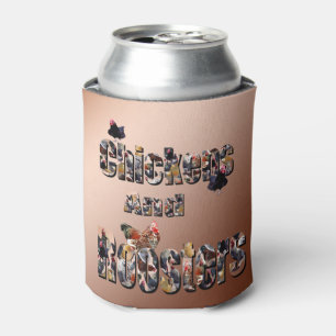 Porta-lata Logotipo De Galinhas E Galhos,