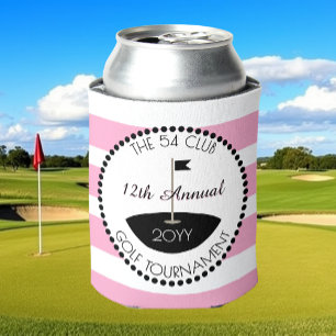 Porta-lata Logotipo do Clube de Golfe para Mulheres Rosa