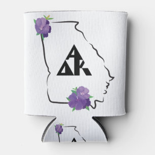 Porta-lata Logotipo do triângulo preto do Georgia Alpha Delt