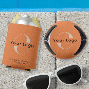 Porta-lata Logotipo em Orange + Black Text Company Can C