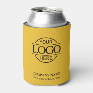 Porta-lata Logotipo Empresarial Corporativo Moderno Amarelo