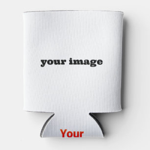 Porta-lata Logotipo personalizado simples e elegante aqui da 
