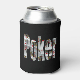 Porta-lata Logotipo Poker Feito De Queens,