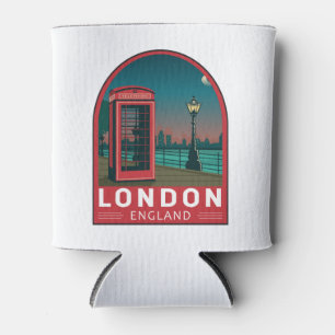 Porta-lata London England Retro Viagem Art Vintage