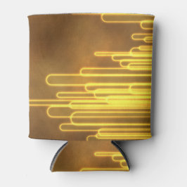 Porta-lata Loops amarelos elétricos num refrigerador