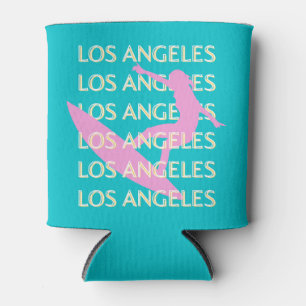 Porta-lata Los Angeles Viagem Art, Califórnia, Surfs Lovers