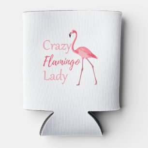 Porta-lata Louca Flamingo Lady Funny Flamingo