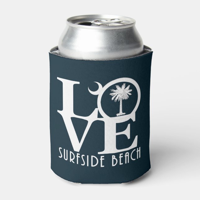 Porta-lata LOVE Surfside Beach SC (Can Front)