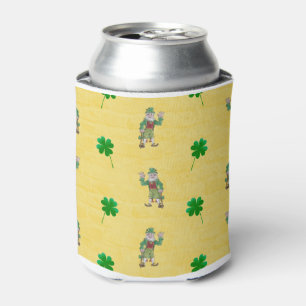 Porta-lata Lucky Four Folhas e Leprechauns