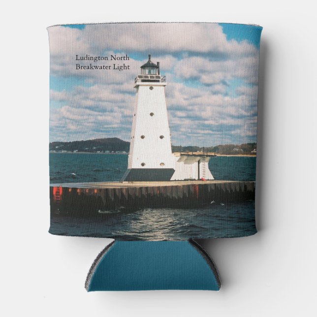 Porta-lata Ludington North Breakwater Light pode arrefecer (Frente)