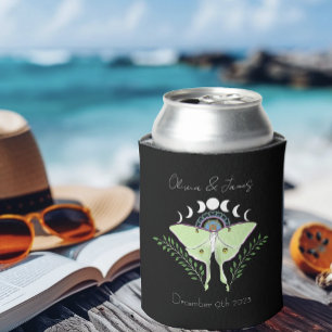 Porta-lata Luna Moth Moon Phases