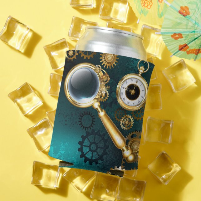 Porta-lata Lupa no estilo Steampunk (Verão in situ)