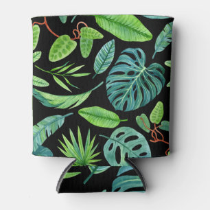 Porta-lata Lushness Tropical: Floresta Tropical Verde.