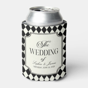 Porta-lata Luxo Antigo Dinheiro Preto Marfim Casamento Vintag