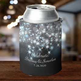 Porta-lata Luzes Brilhantes De Casamento Elegante Glitter
