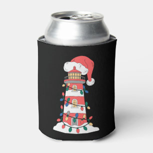 Porta-lata Luzes de Chapéu de Papai Noel do Farol de Natal Xm