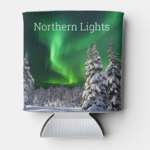 Porta-lata Luzes de norte durante o inverno