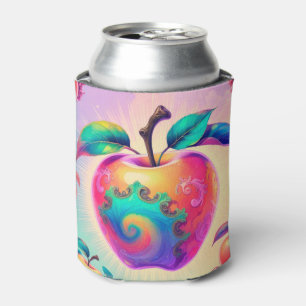 Porta-lata Maçã colorida para o verão