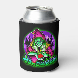 Porta-lata Maçã de Chapéu Mágico de Bruxa Verde Spooky