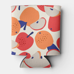 Porta-lata Maçãs Desenhadas À Mão: Trendy Vintage Sem Costura