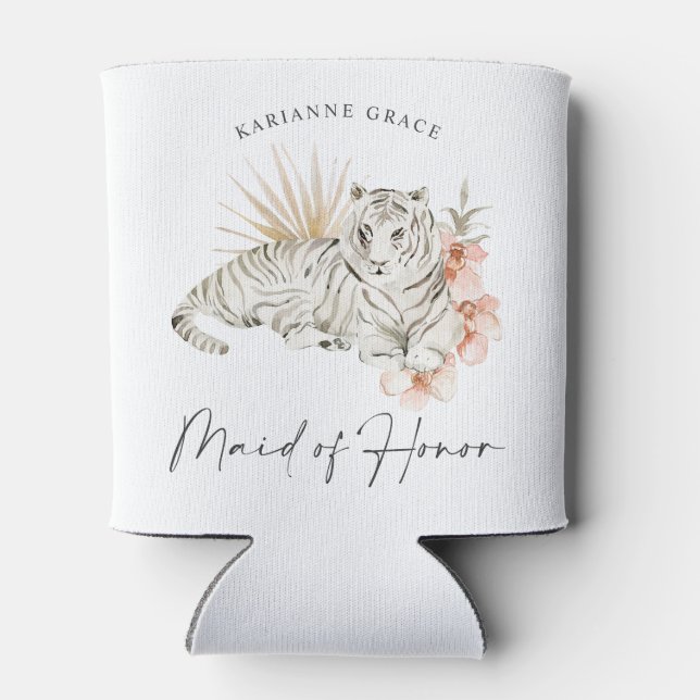 Porta-lata Madrinha de casamento de Bachelorette Tropical Boh (Traseira)