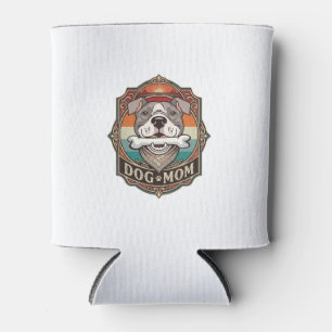 Porta-lata Mãe de Cachorro Osso Bandana Antigo Quadro_1