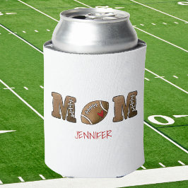 Porta-lata Mãe de Futebol Personalizada Com Coração