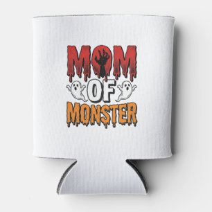 Porta-lata Mãe de Monstro Camisa Vintage Design de Halloween_